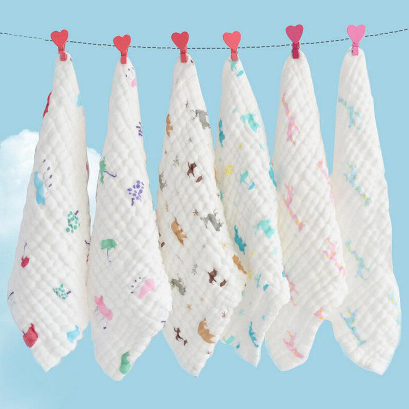 8pcs/lot Baby Cotton Gauze Muslin Face Towel