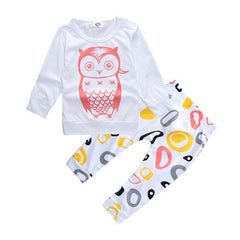 Girl & Boys Clothes Set Long Sleeve + Pants For Infant