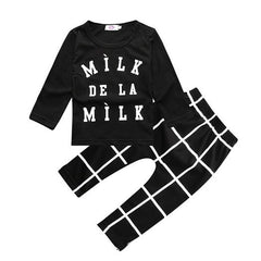 Girl & Boys Clothes Set Long Sleeve + Pants For Infant