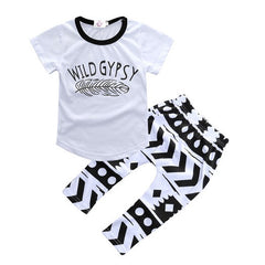 Girl & Boys Clothes Set Long Sleeve + Pants For Infant