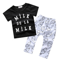 Girl & Boys Clothes Set Long Sleeve + Pants For Infant