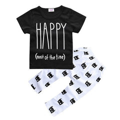 Girl & Boys Clothes Set Long Sleeve + Pants For Infant