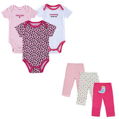 6 Pcs/lot Infant Jumpsuit Short Sleeve