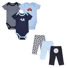 6 Pcs/lot Infant Jumpsuit Short Sleeve