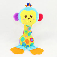 Baby Plush Toy Soft Hand Bell With Teether Animal Model