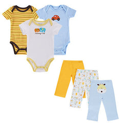 6 Pcs/lot Toddler Baby Clothing Sets Summer Outfits