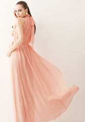 Long Chiffon Bohemian Dress Clothes For Pregnant Women