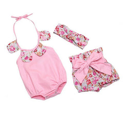 Girls Clothes Summer Cotton Flower Girl Rompers