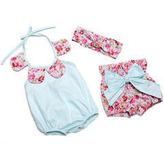 Girls Clothes Summer Cotton Flower Girl Rompers