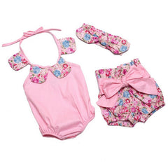 Girls Clothes Summer Cotton Flower Girl Rompers