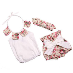 Girls Clothes Summer Cotton Flower Girl Rompers