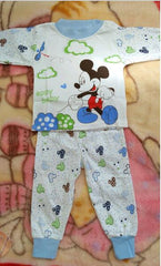 Long Sleeve Winter Underwear Sets Cotton Baby Pajamas