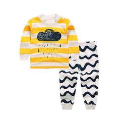 Long Sleeve Winter Underwear Sets Cotton Baby Pajamas