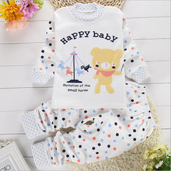 Long Sleeve Winter Underwear Sets Cotton Baby Pajamas