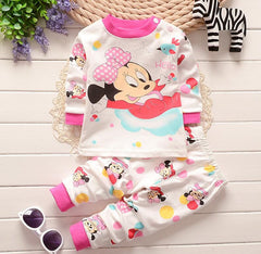 Long Sleeve Winter Underwear Sets Cotton Baby Pajamas