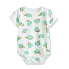 Printed Jumpsuit Baby Boy Girl Bodysuits