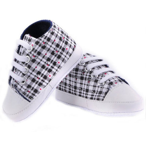 Baby Girls Boys Canvas Shoes Soft Prewalkers