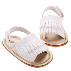 Girls Soft Sole Gold PU Leather Baby First Walker Shoes