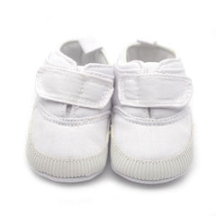 Baby Boys Cotton Ankle Canvas High Crib Shoes