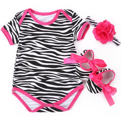 Zebra Spring Baby Clothing Set