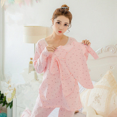 Cotton Print Mother Baby Pajamas Sets