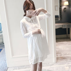 Lace Long Sleeve Maternity New Autumn Outfit