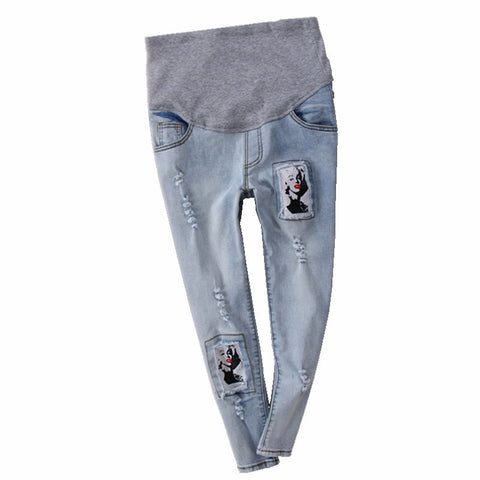 Fashion Maternity Jeans Belly Care Pants