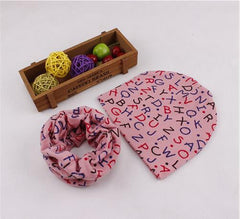 100% Cotton Baby Scarf Hats Set