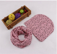 100% Cotton Baby Scarf Hats Set