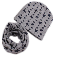 100% Cotton Baby Scarf Hats Set