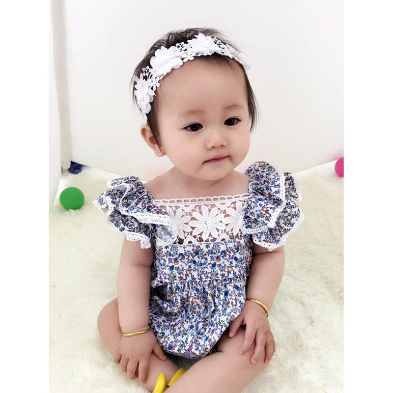 Cute Baby Rompers Floral Overalls