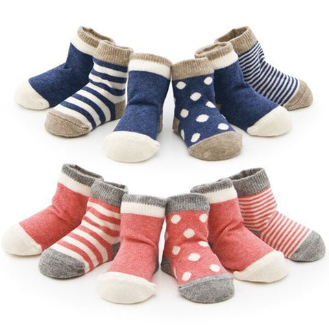 4Pairs 0-2years Baby Socks Boy/ Girl