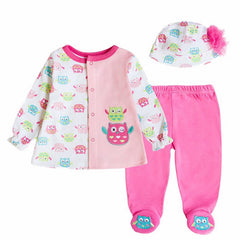 Baby Boy Girl Clothes With Baby Cap Cute Animal